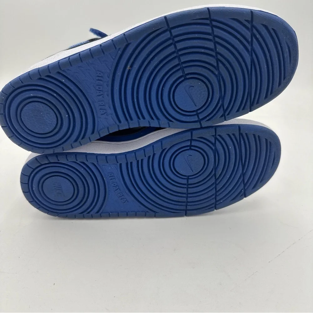 Nike Black and Blue High-Top Sneakers